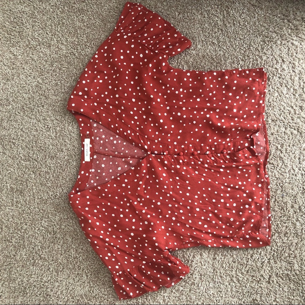 🏷2/$25 Vici dolls dark pink flutter sleeve top